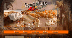 Desktop Screenshot of papasandbeermexican.com